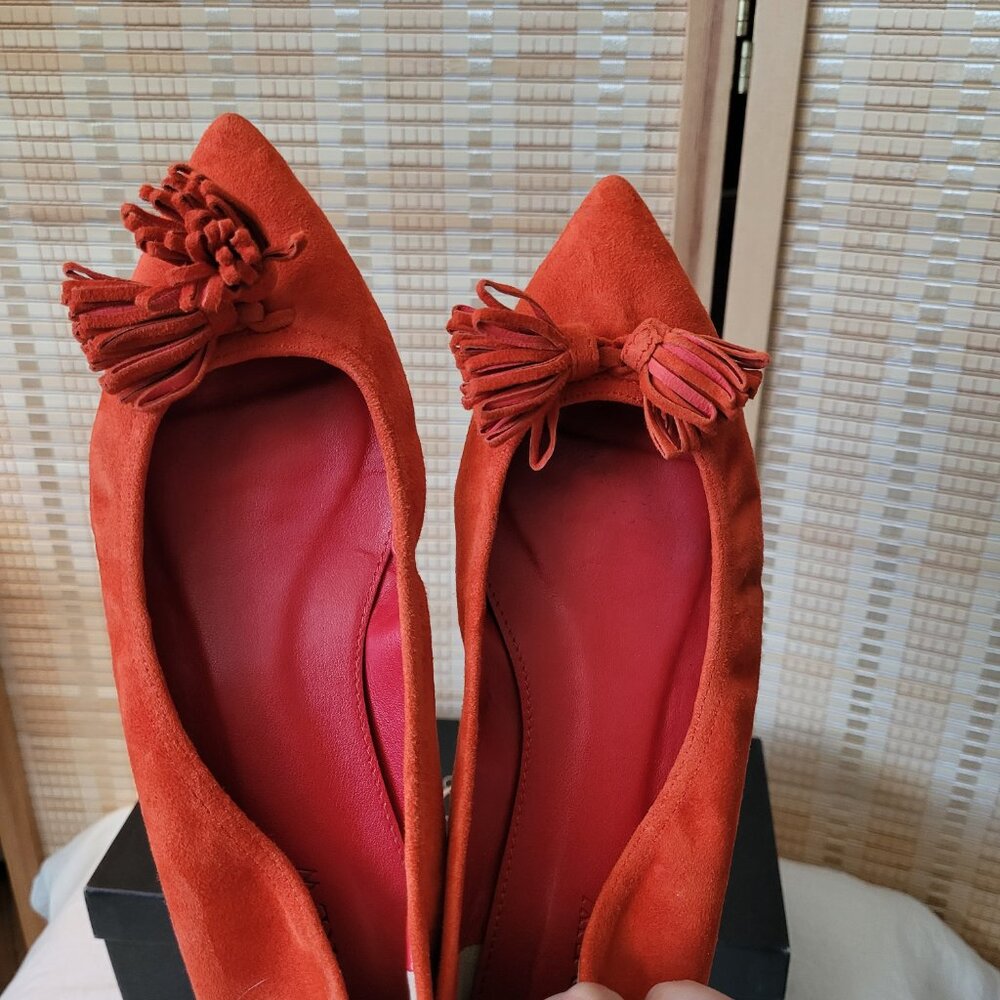 J.CREW Suede Flats with Tassel Detail - Picture 2 of 5